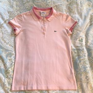 Pink Lacoste Golf Shirt sz 36 (XS)